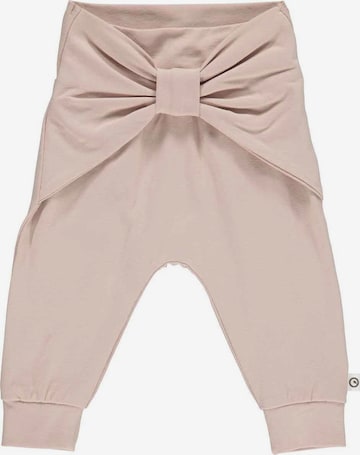 Pantalon 'Cozy me' Müsli by GREEN COTTON en rose : devant