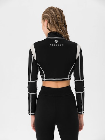 T-shirt fonctionnel 'Kansei Chrome' MOROTAI en noir