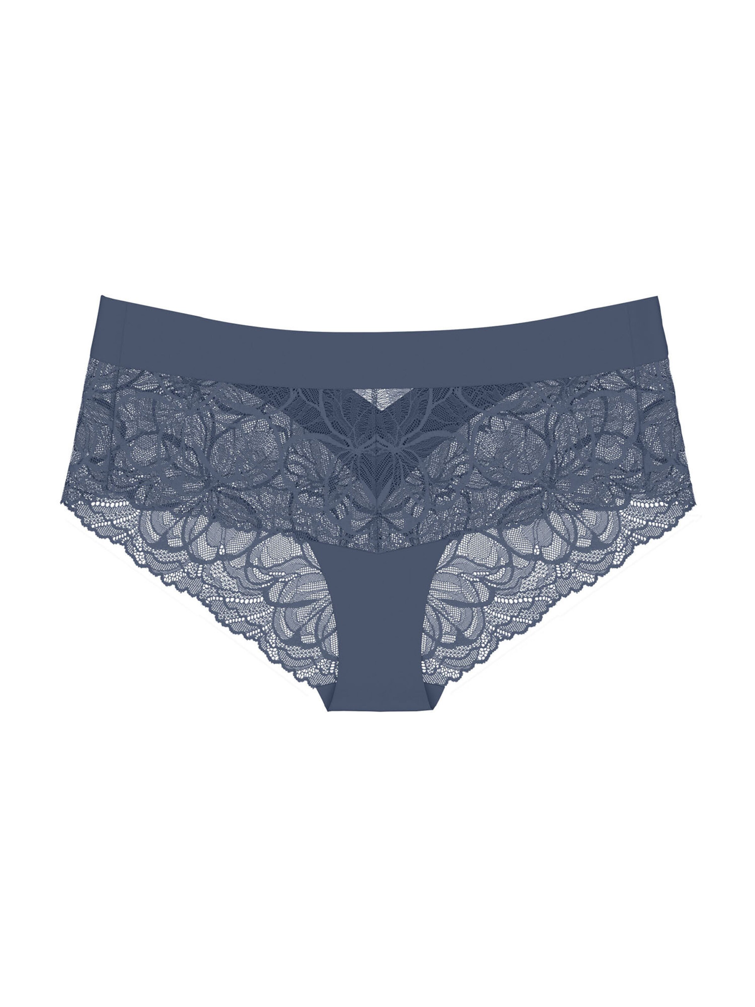 TRIUMPH Panty ' Red Label Body Make-Up Illusion Lace ' in Blue: front
