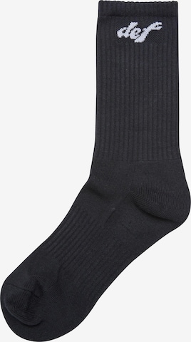 DEF Socks 'Pastel' in Black: front