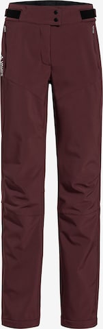 VAUDE Regular Outdoorbroek 'Elope' in Bruin: voorkant