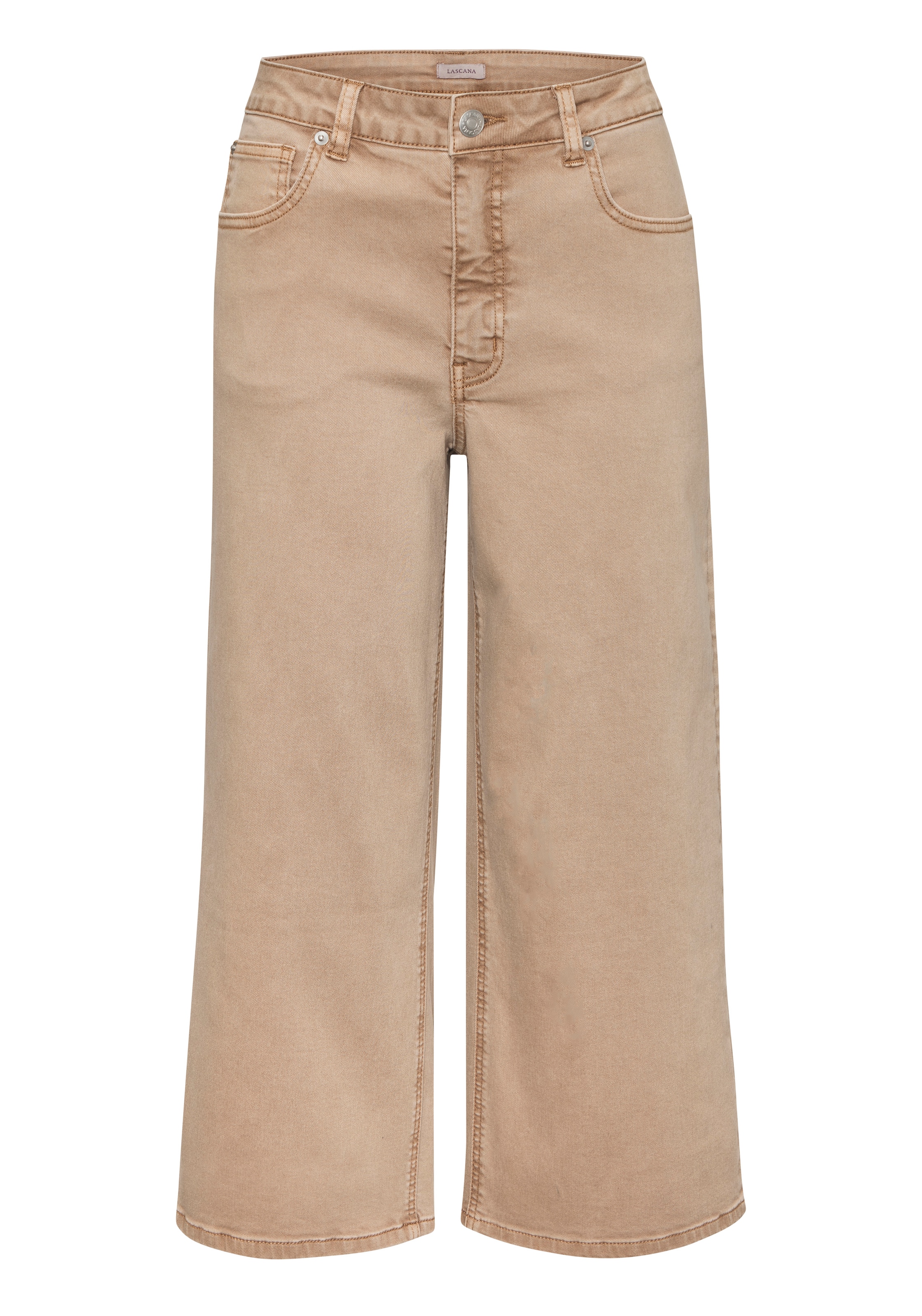 LASCANA Jeans in Beige: voorkant