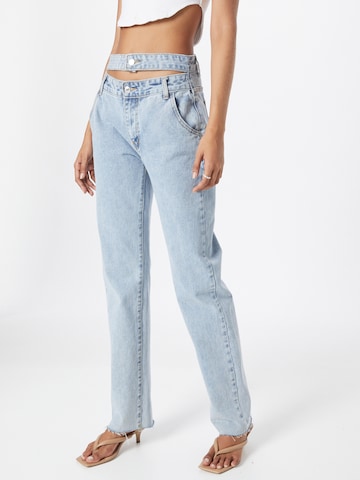 Misspap Regular Jeans in Blauw: voorkant