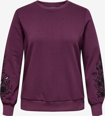 ONLY Carmakoma Collegepaita värissä lila: etupuoli