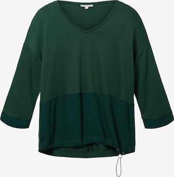 T-shirt TOM TAILOR en vert : devant