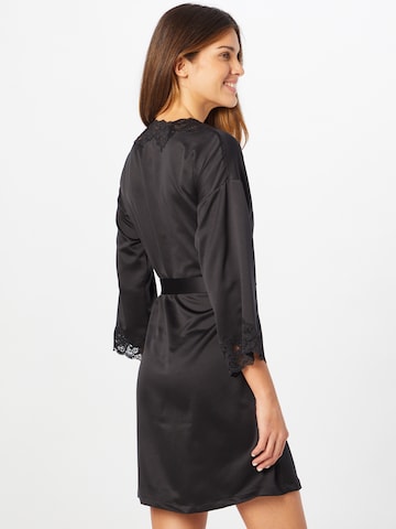 Robe de chambre 'SIGNATURE SATIN' Lauren Ralph Lauren en noir