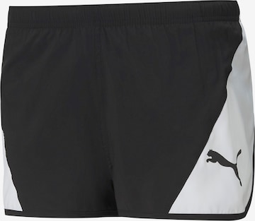 PUMA Regular Workout Pants in Black: front