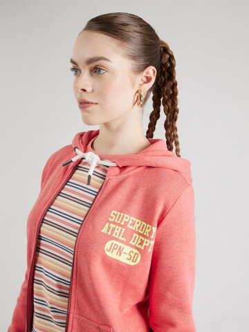 Superdry Bluza rozpinana w kolorze pomarańczowy