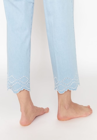 Wide Leg Jean 'Linn' Angels en bleu