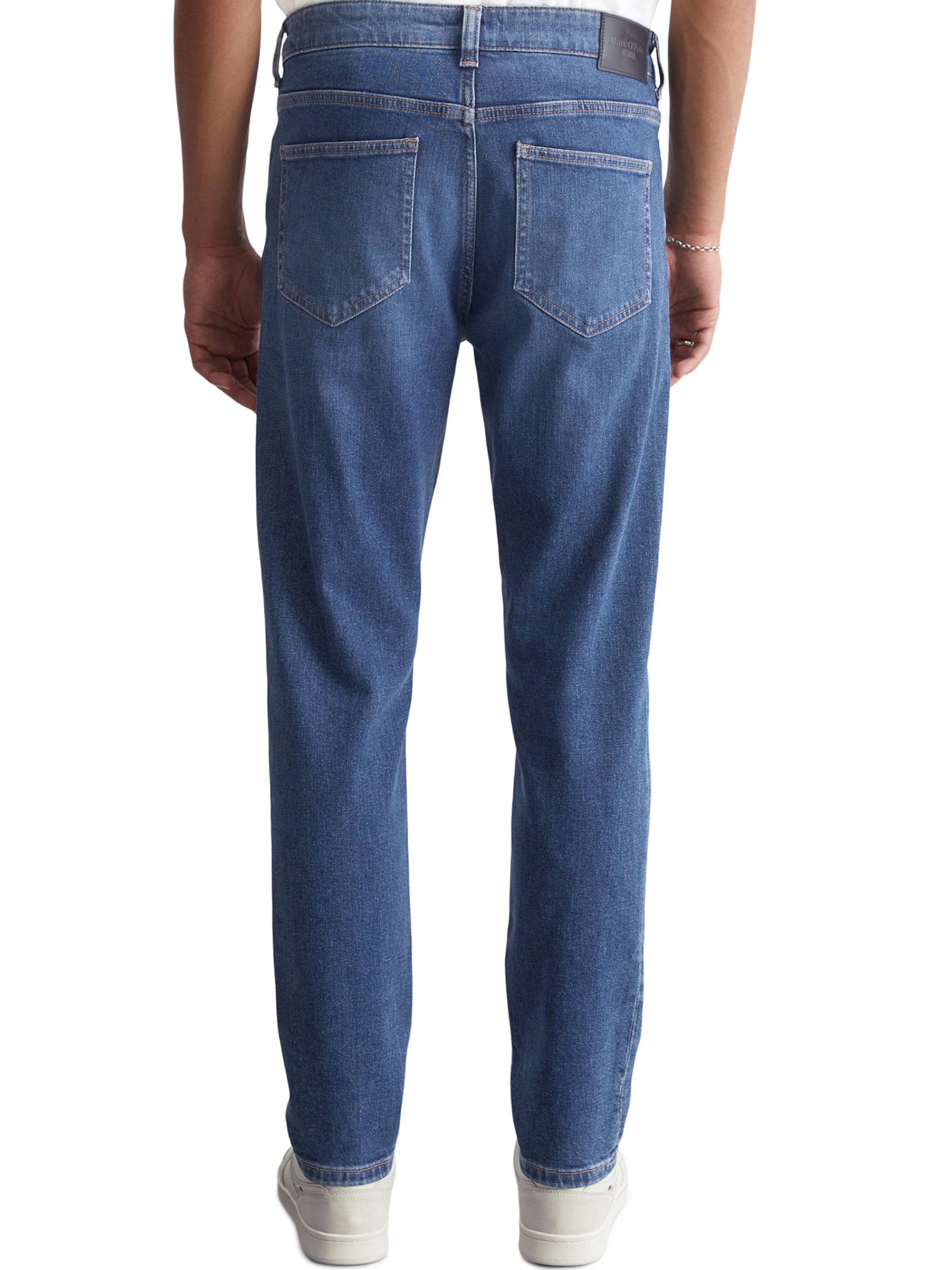 Marc O'Polo DENIM Tapered Jeans 'Linus' in Blauw
