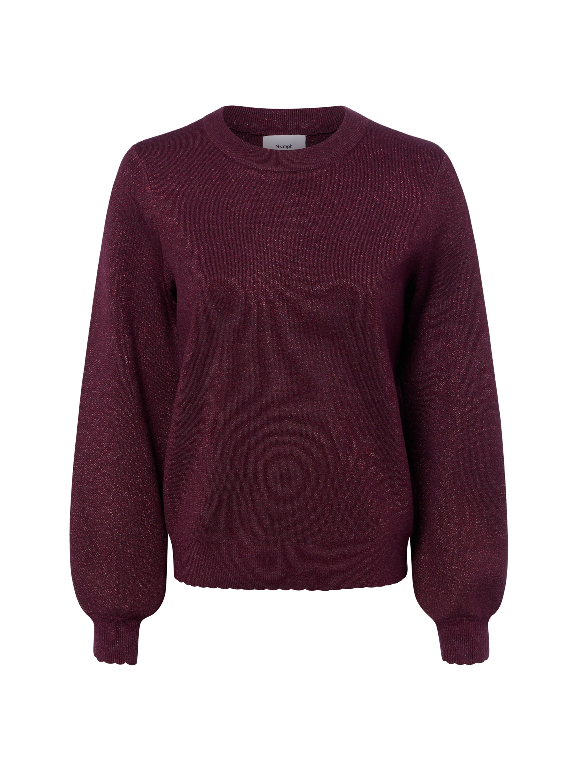 NÜMPH Pullover 'Bir Solid' in Lila: Vorderseite