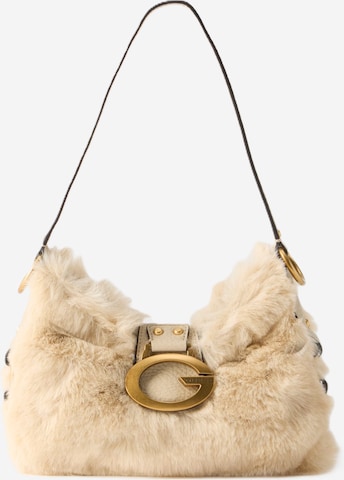 GUESS Olkalaukku 'CAMDEN' värissä beige: etupuoli