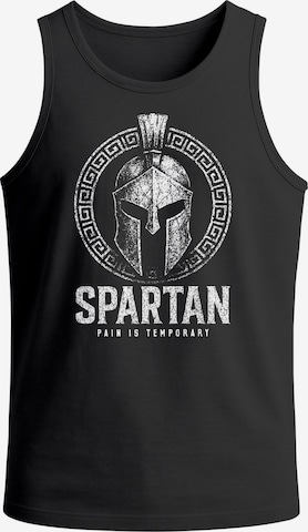 Neverless Shirt 'Spartan' in Black: front
