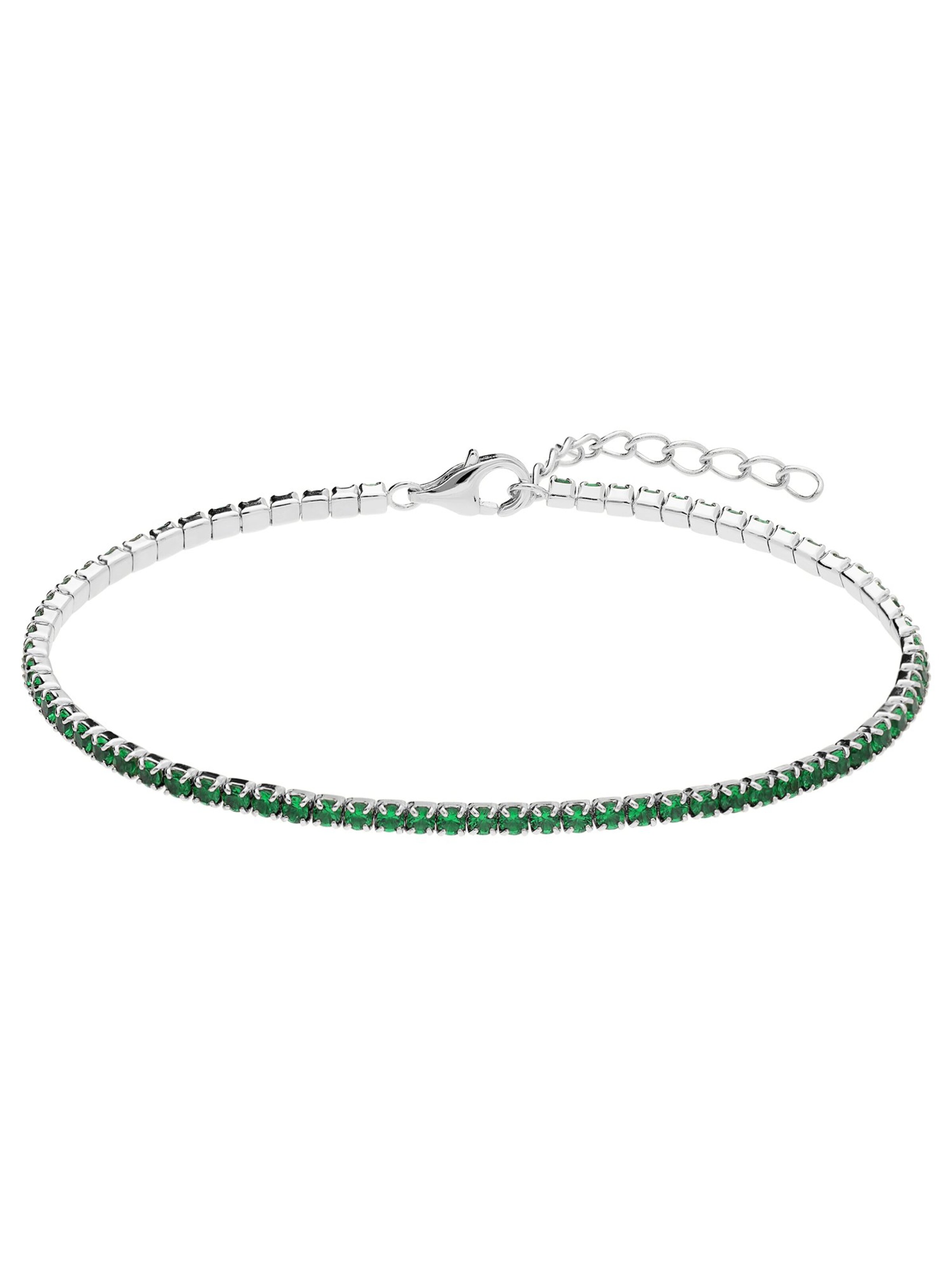 Lucardi Bracelet 'Klassisch' in Green: front