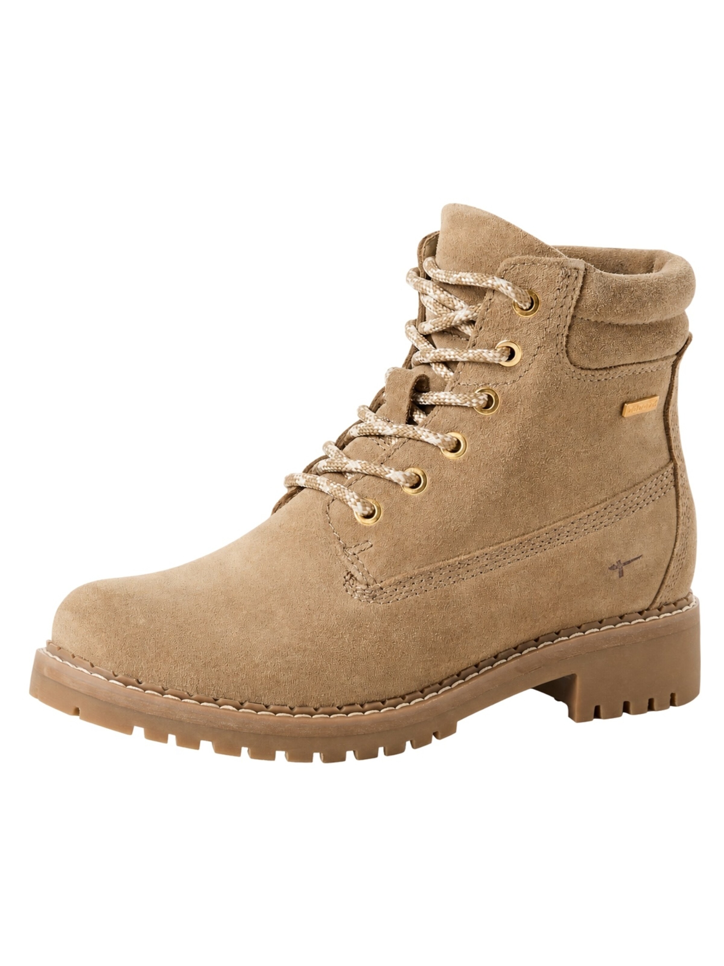Tamaris Veterboots in Beige: voorkant