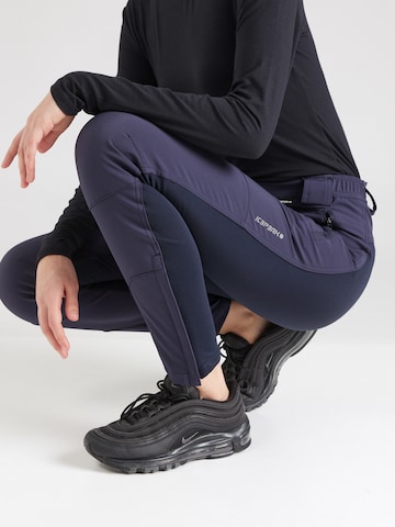 ICEPEAK Slim fit Outdoor Pants 'DORAL' in Blue