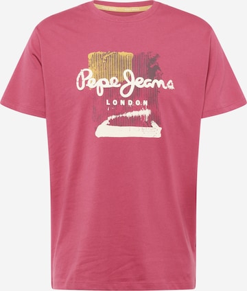 Pepe Jeans - Camiseta 'MELBOURNE' en lila: frente