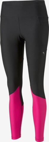 PUMA Skinny Sportbroek in Zwart: voorkant