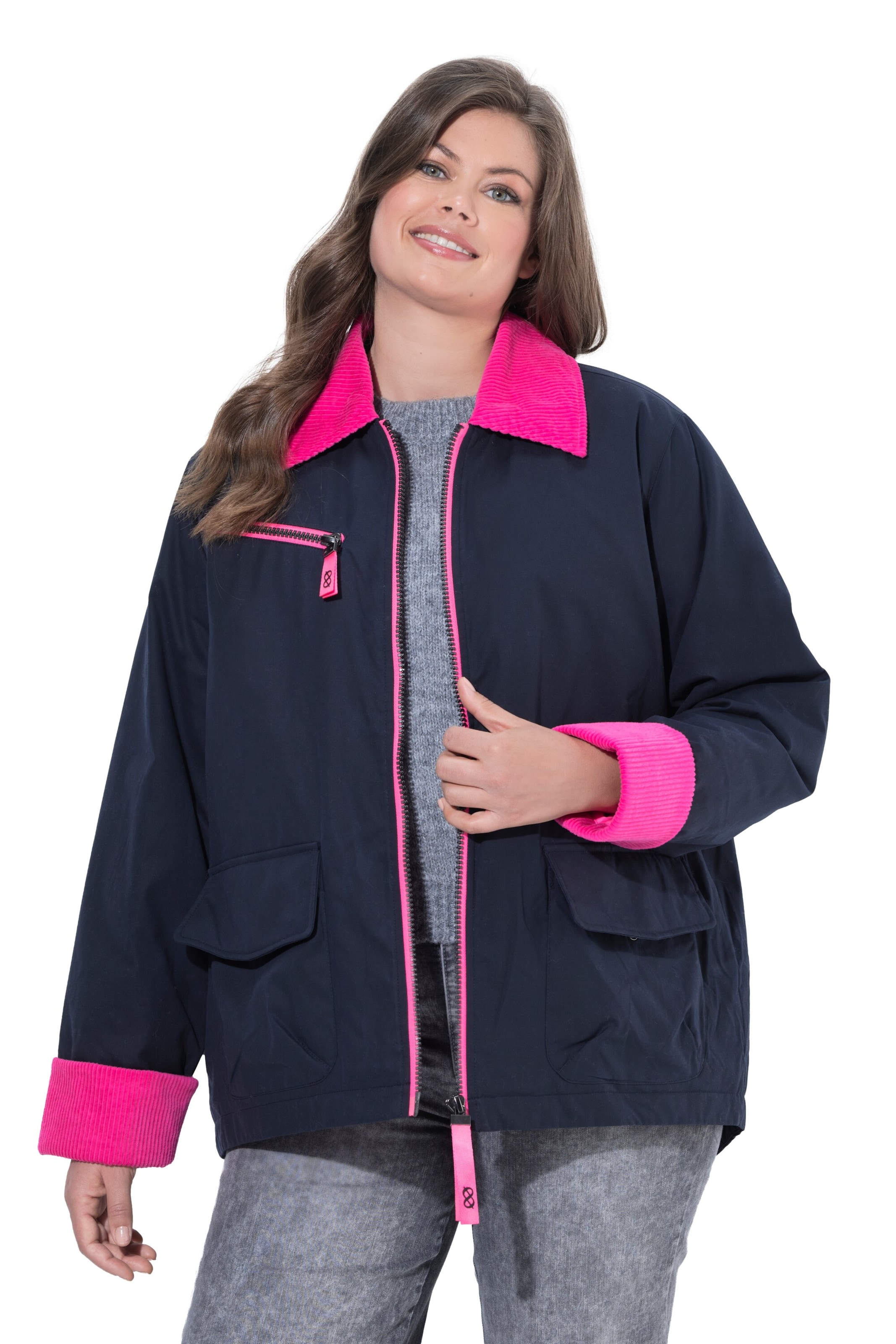 LAURASØN Functionele jas in Blauw: voorkant