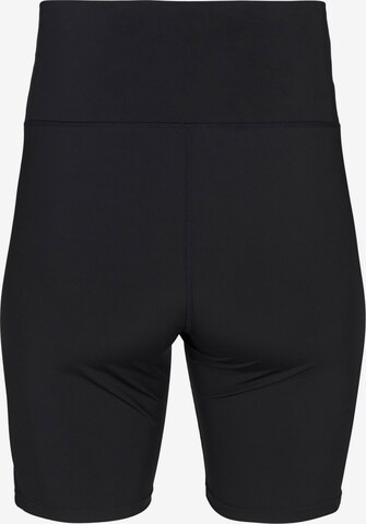 Active by Zizzi Skinny Sportshorts 'ASUS' in Schwarz