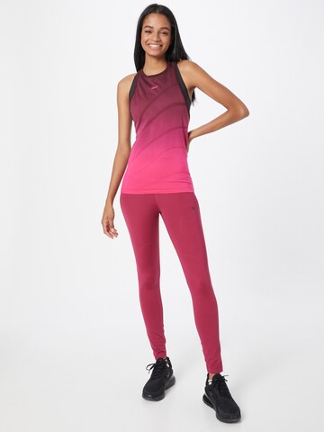 Reebok Skinny Spodnie sportowe 'Lux' w kolorze różowy