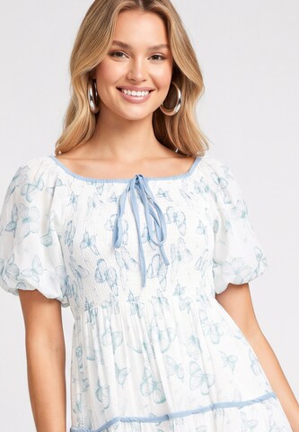 faina Dress in White