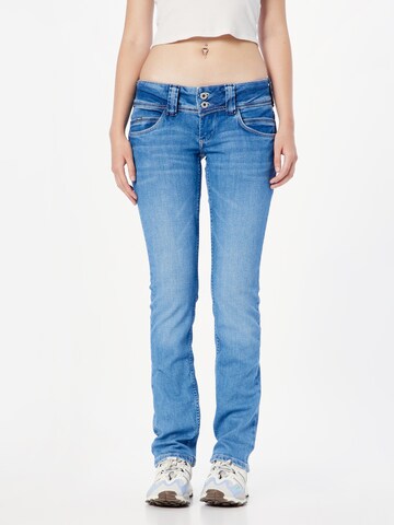 Pepe Jeans Slimfit Jeans 'Venus' in Blauw: voorkant