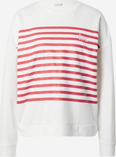 JDY Sweatshirt 'IVY' in rosa / rubinrot / weiß, Produktansicht