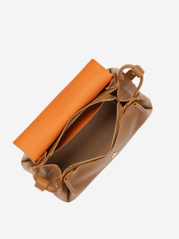 LANCASTER ParisTorba preko ramena 'Lancaster Sac trotteur A rabat aimanté M Accordéon Double Camel - In - Orange' - smeđa boja