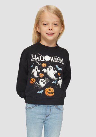Sweat-shirt s.Oliver en noir : devant