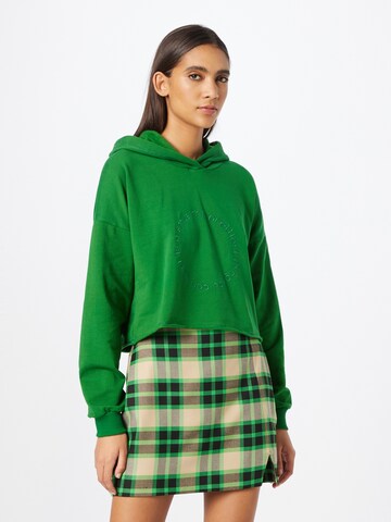 ABOUT YOU Sweatshirt 'Malin' in Green: front