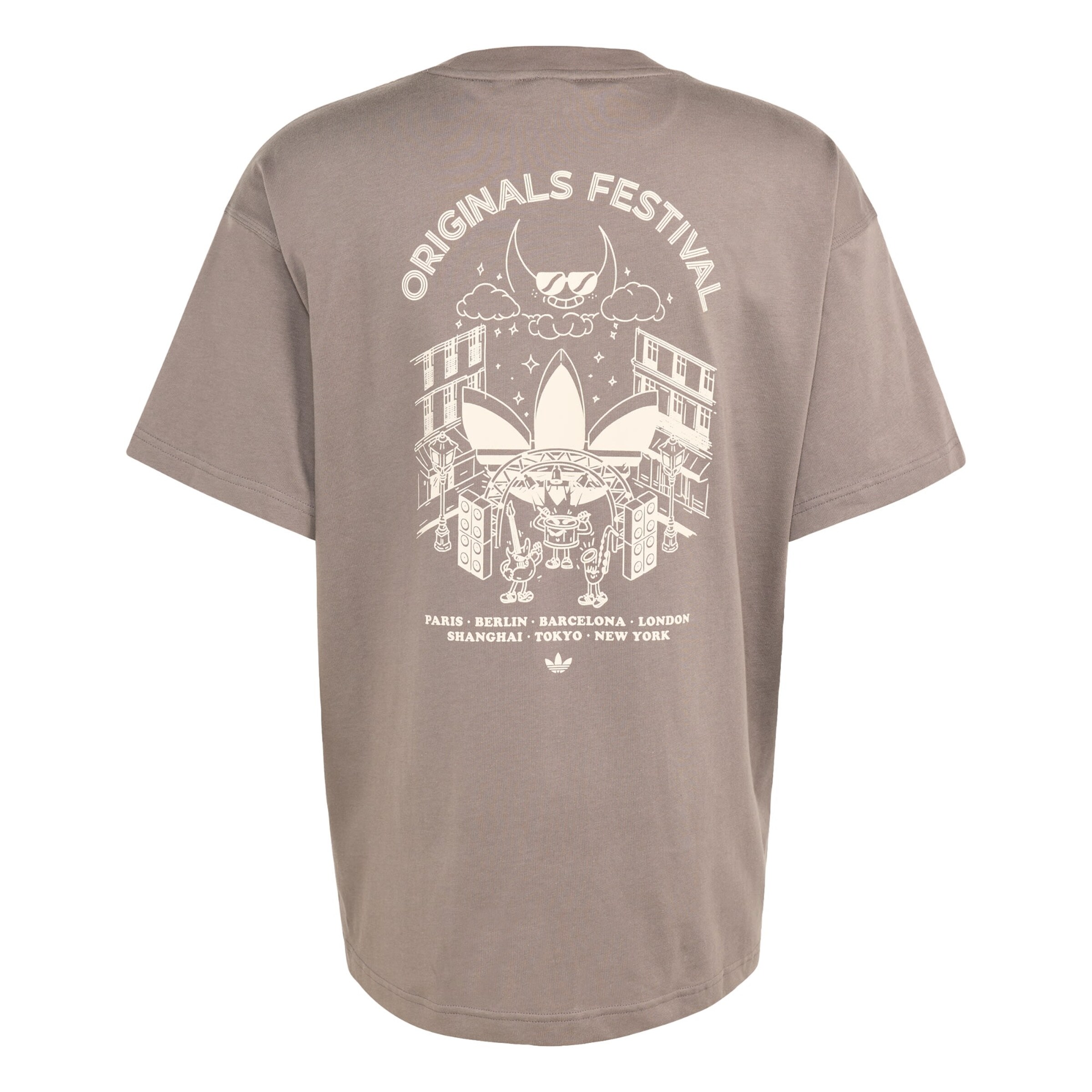 ADIDAS ORIGINALS Shirt 'Street Band' in Grey