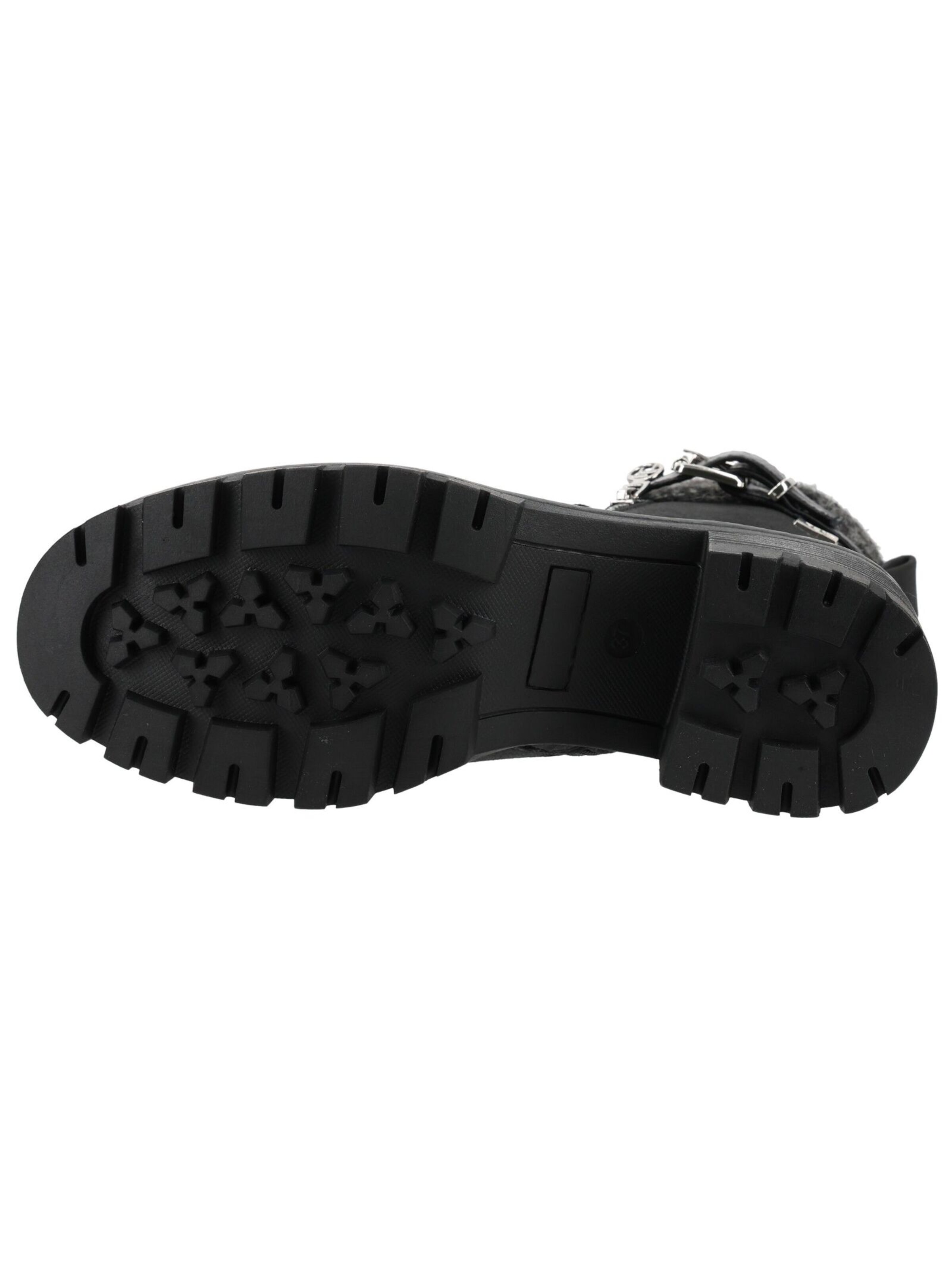 TOM TAILOR Schnürstiefelette in Schwarz