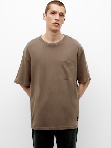 T-Shirt Pull&Bear en marron : devant