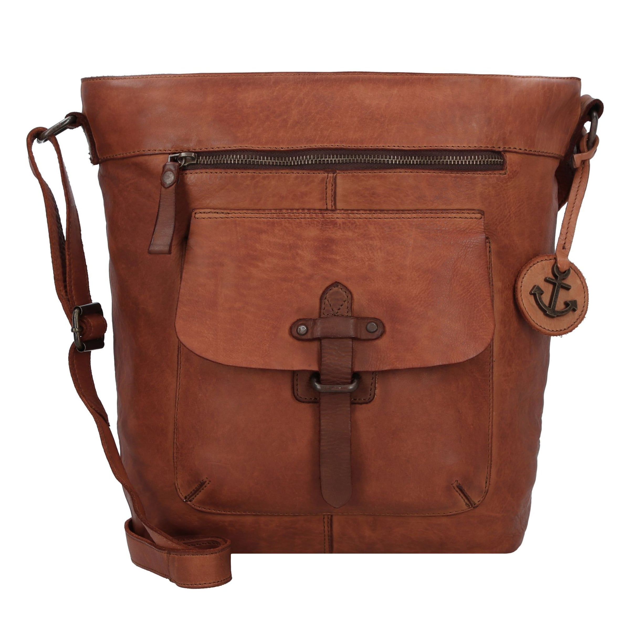 Sac bandoulière Harbour 2nd en marron : devant