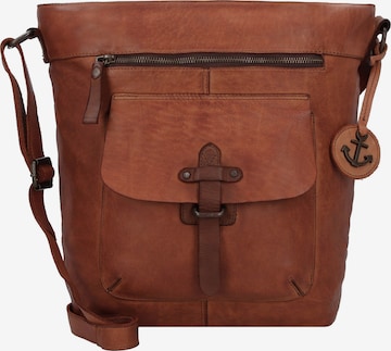 Sac bandoulière Harbour 2nd en marron : devant