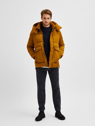 SELECTED HOMME Jacke 'Falkirk' in Braun