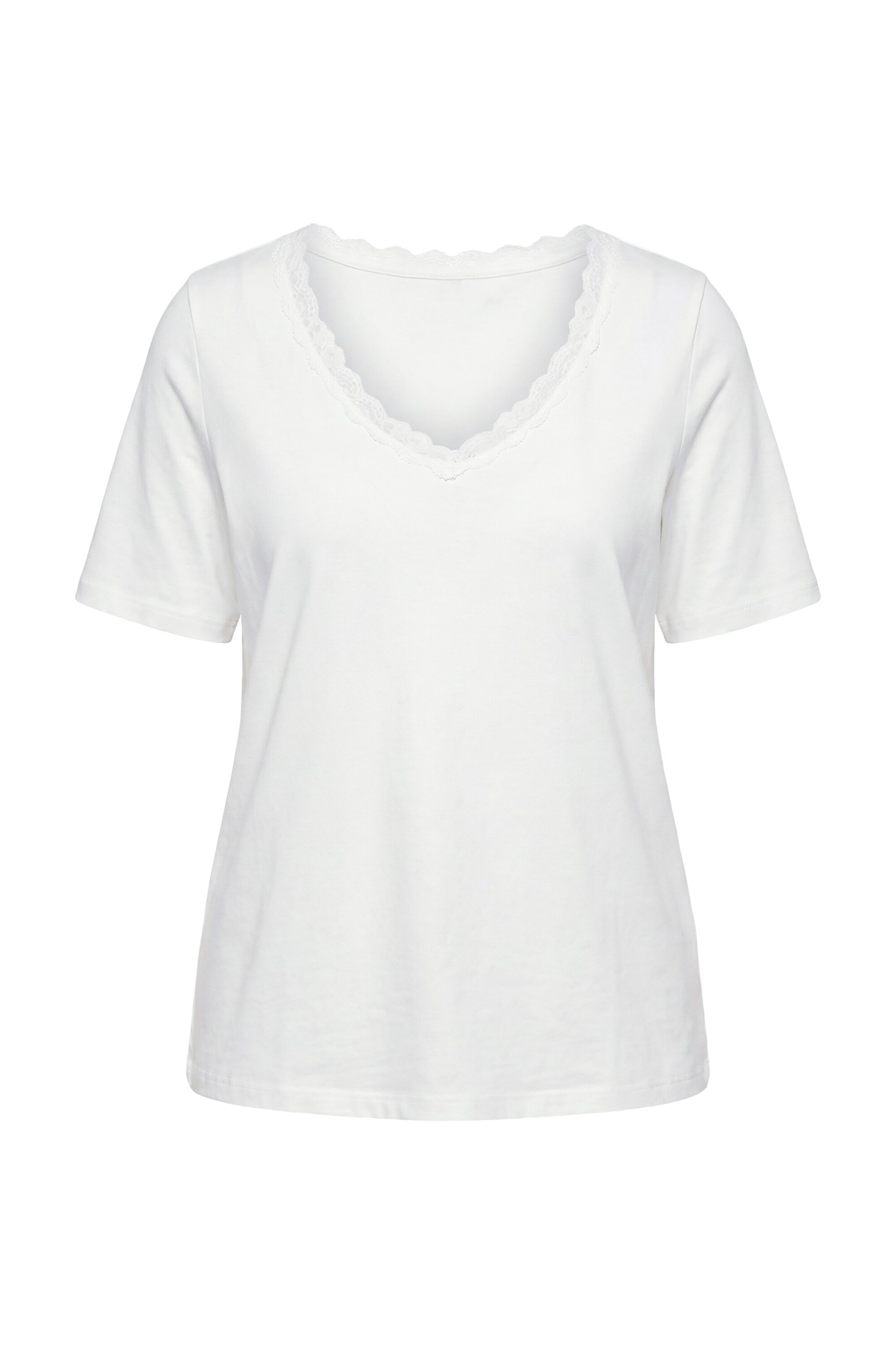Ulla Popken Shirt in M-L in offwhite, Produktansicht