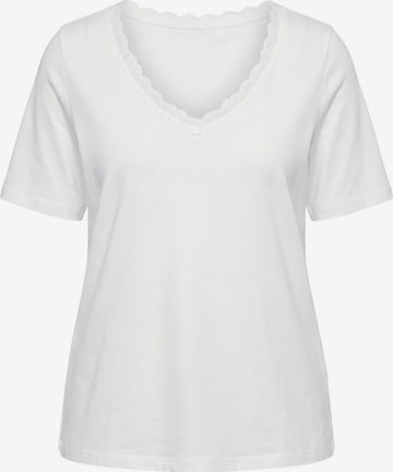 Ulla Popken Shirt in Weiß: Vorderseite