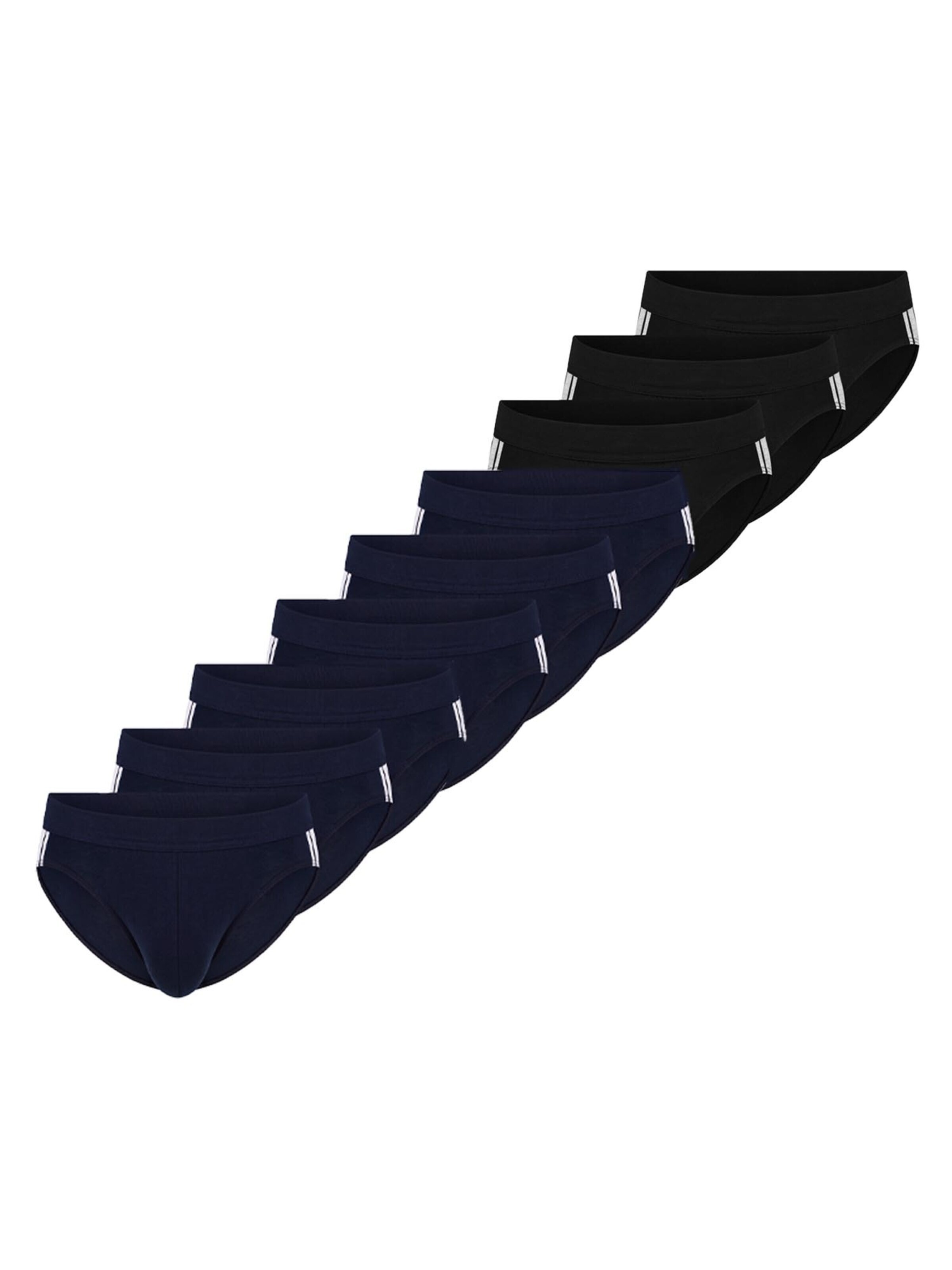 SCHIESSER Slip '95/5 Stretch - Organic Cotton' in S in de kleur Blauw gemêleerd, Productweergave