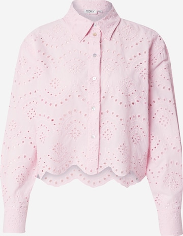 Camicia da donna 'ONLVALAIS' di ONLY in rosa: frontale