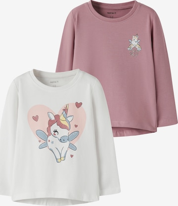 NAME IT Shirt 'NMFVIX' in Lila: Vorderseite