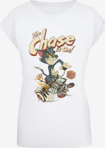 T-shirt 'Tom and Jerry - The Chase Is On' ABSOLUTE CULT en blanc : devant
