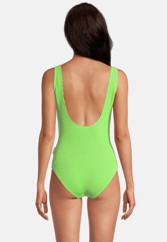 BECO the world of aquasports Bralette Swimsuit 'Crinkle Classic' in Green