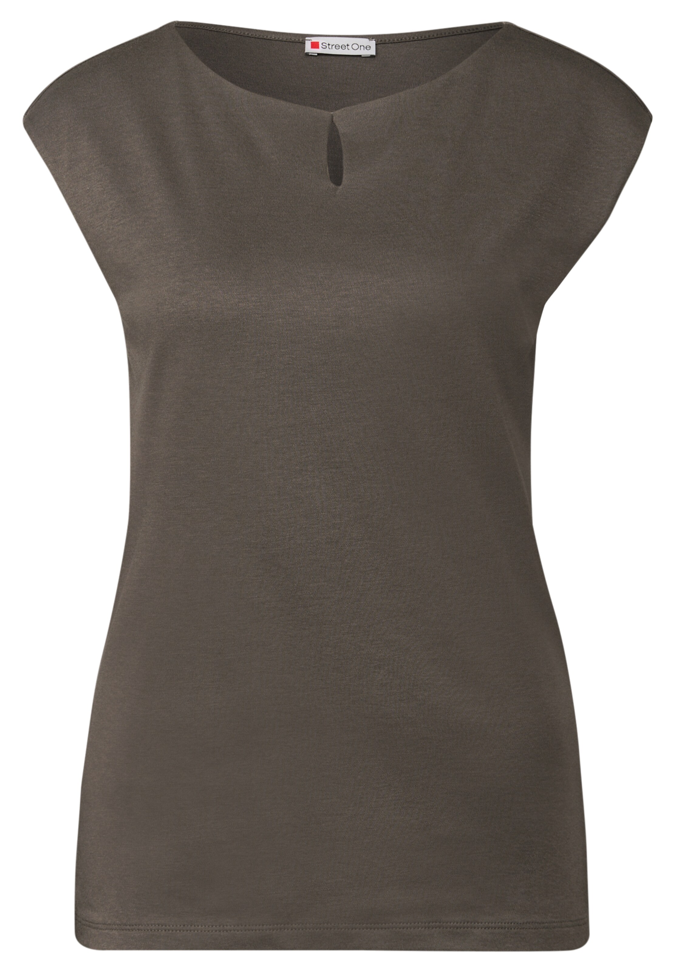 STREET ONE Shirt in Brown: front
