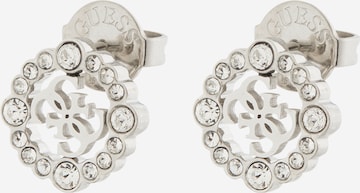 GUESS Náušnice - Strieborná: predná strana