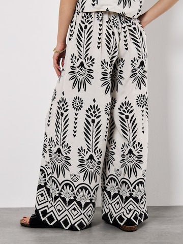 Apricot Wide Leg Hose in Grau