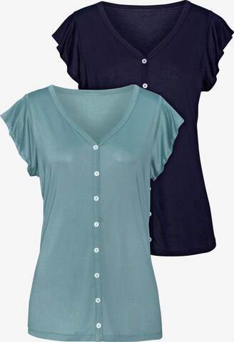 VIVANCE Blouse in Blauw: voorkant