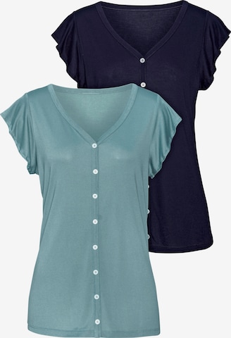 VIVANCE Blouse in Blauw: voorkant