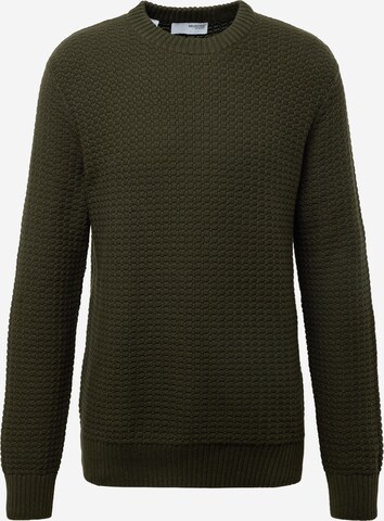 SELECTED HOMME Pullover 'Thim' i grøn: forside